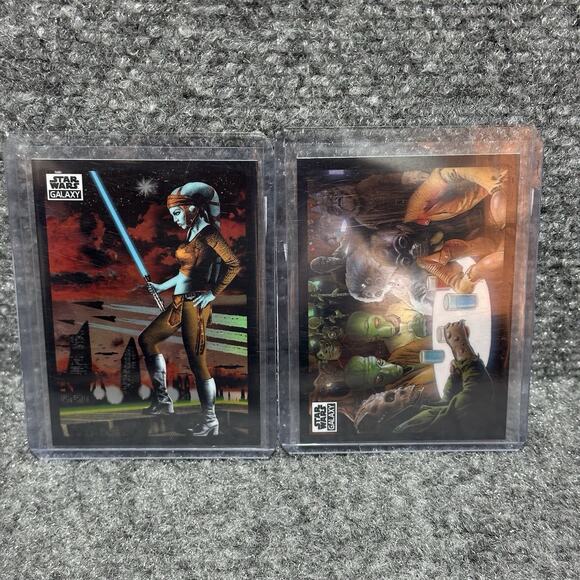 2022 Topps Chrome Star Wars Galaxy Refractor & Sketch Card Lot Of (7) Cards! - Picture 4 of 6